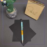 اتود آبی و نارنجی