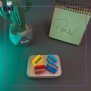 مداد تراش ساده رنگی