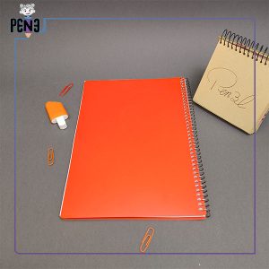 دفتر سیمی نارنجی 80 برگ