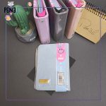 دفترچه آبی کم رنگ