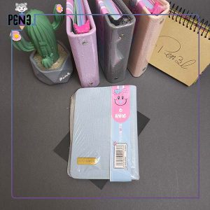 دفترچه آبی کم رنگ