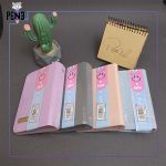 دفترچه یادداشت کلاسوری جلد سخت پارچه‌ای