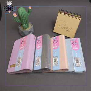 دفترچه یادداشت کلاسوری جلد سخت پارچه‌ای