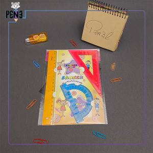 ست خط کش و نقاله و گونیا ژله ای