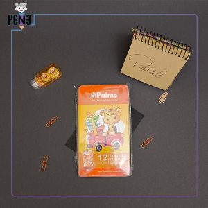 مدادرنگی 12 رنگ پالمو جعبه فلزی