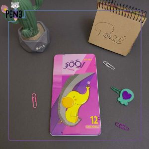 مدادرنگی لووکی 12 رنگ صورتی