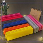 جامدادی ساده باریک پارچه برزنتی