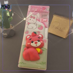 جامدادی کتابی نوستالژی اسکوییشی خرسی