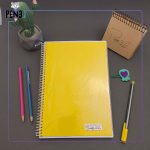 دفتر 100 برگ اشکال زرد