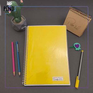 دفتر 100 برگ اشکال زرد