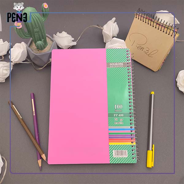 دفتر 100 برگ صورتی دفتر 100 برگ صورتی