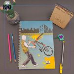 دفتر 50 برگ دوچرخه پشت