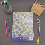 دفتر 80 برگ آبی گل پشت