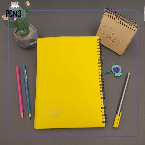 دفتر زرد ساده