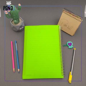 دفتر ساده سبز سپند