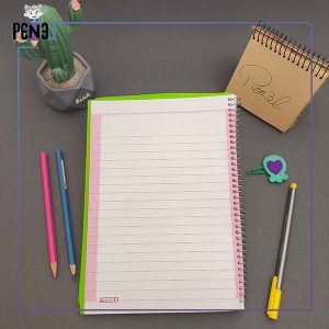 دفتر ساده سبز سپند خط دار