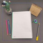 دفتر سبز فیروزه ای سپند خط دار