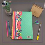 دفتر سبز گل پشت