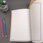 دفتر طوسی گل سپند خط دار