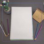 دفتر نقاشی 50 برگ دختر عینکی