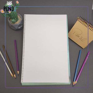 دفتر نقاشی 50 برگ دختر عینکی