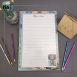 دفتر نقاشی A4 دختر عینکی