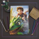 دفتر نقاشی طرح اژدها