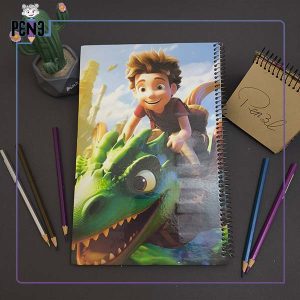 دفتر نقاشی طرح اژدها