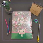 دفتر ۵۰ برگ مجلد پر طاووس
