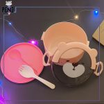 لانچ باکس تدی صورتی