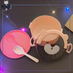 لانچ باکس تدی صورتی