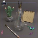 مداد مشکی گلدار ماین ویکتوریا