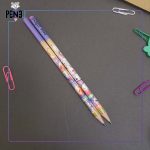 مداد مشکی فانتزی ماین بنفش پاستلی