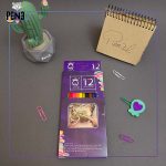 مدادرنگی 12 رنگ بنفش