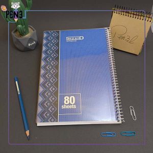 دفتر ۸۰ برگ مجلد سپند طرح بافتنی