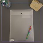 پوشه دکمه دار رنگی پاپکو ارکید