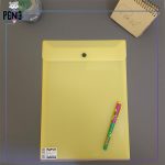 پوشه دکمه دار رنگی پاپکو ارکید