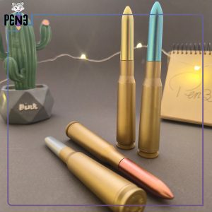 خودکار آبی طرح فشنگ در رنگی