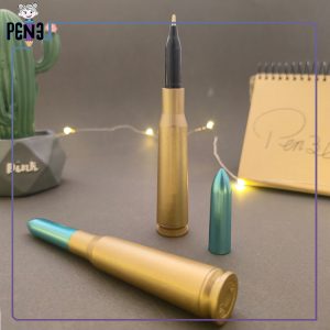 خودکار آبی طرح فشنگ در رنگی