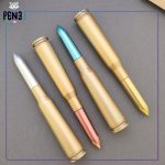 خودکار آبی طرح فشنگ در رنگی