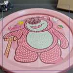 نقاشی الماسی دایره لاتسو صورتی