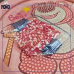 نقاشی الماسی دایره لاتسو صورتی