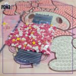 نقاشی نگینی قابدار دایره ملودی