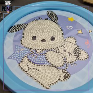 نقاشی الماسی دایره اس پوچاکو آبی