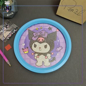 نقاشی الماسی قابدار دایره ای کورومی