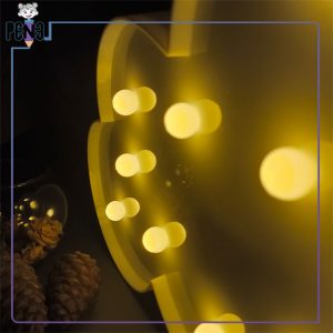 چراغ خواب باطری خور طرح ابر نور نقطه ای