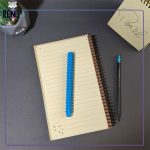 دفتر اروپایی چوبی ایمان طرح بالن آبی