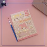 دفترچه آبرنگی مای ملودی صورتی 12 طرح