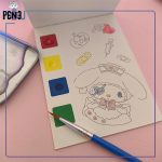 دفترچه آبرنگی مای ملودی صورتی 12 طرح