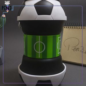 قمقمه سیلیکونی نی دار تاشو توپ قوتبالی